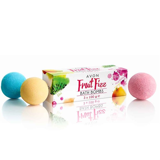 Avon Trio of Fruit Fizz Bath Bombs