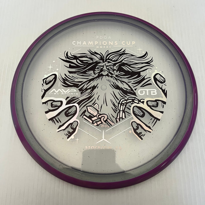 Clear/Swirly Purple Rim/176g 23