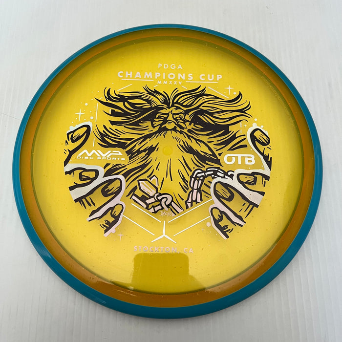 Yellowy Orange/Light Blue Rim/177g 26