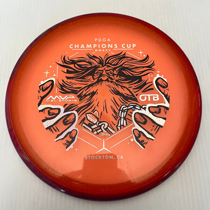 Orange/Swirly Red & Purple Rim/174g 30