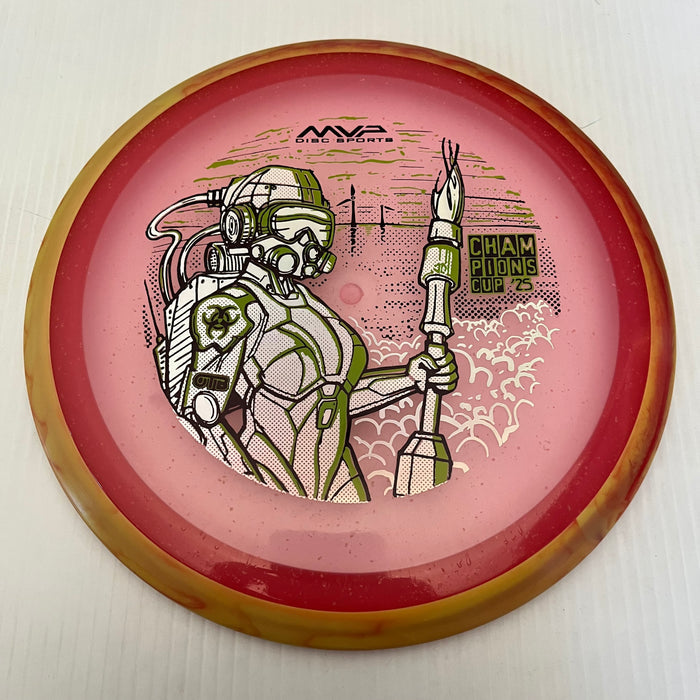 Pink/Swirly Yellow & Orange Rim/173g 9