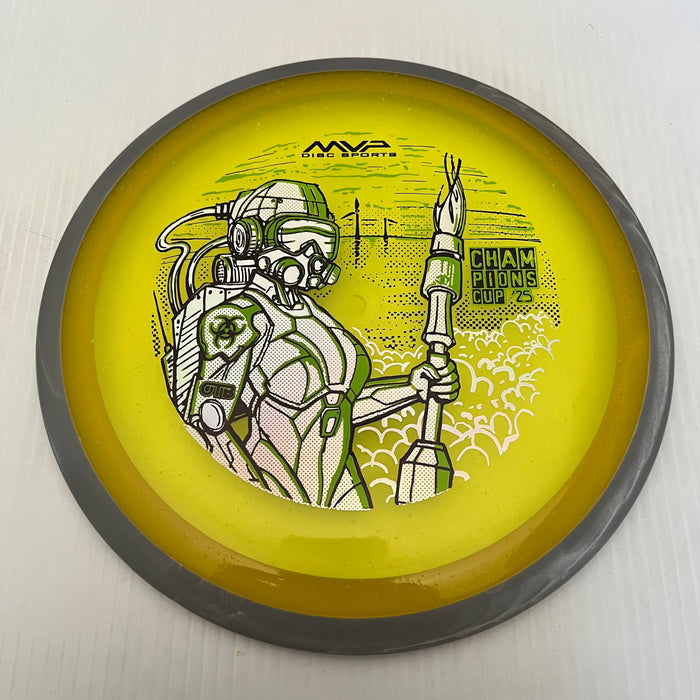Yellow/Swirly Grey Rim/169g 18