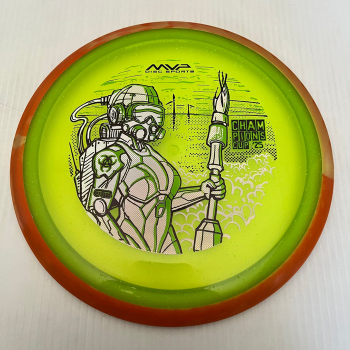 DayGlo/Swirly Orange Rim/172g 22