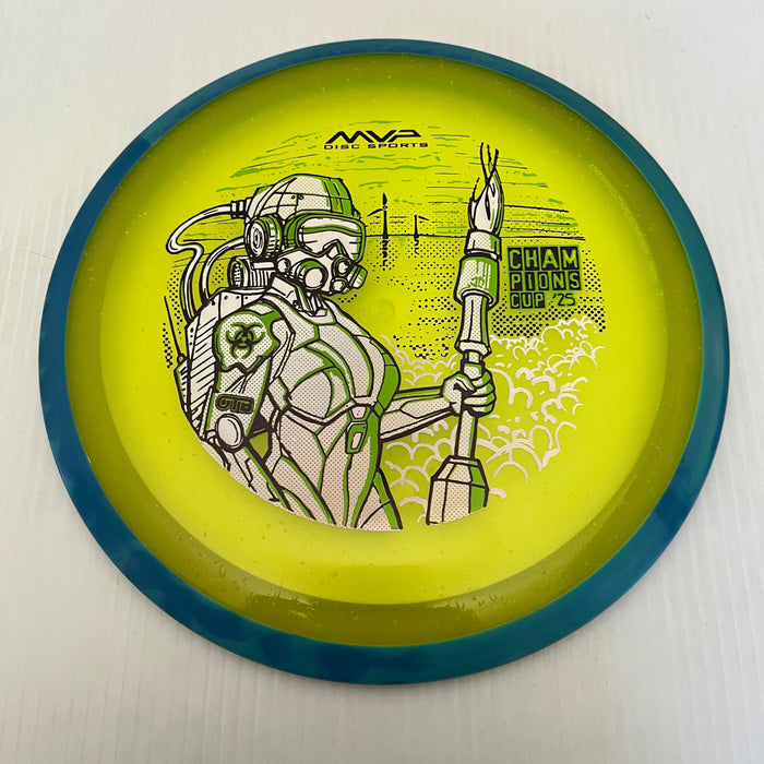 Yellow/Swirly Blue Rim/172g 26