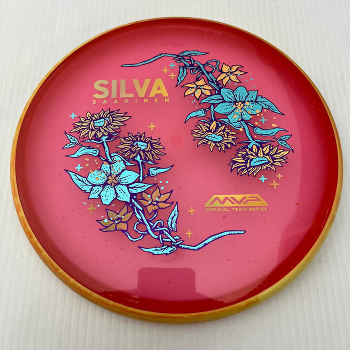 Pink/Swirly Yellowy Orange Rim/173g 18
