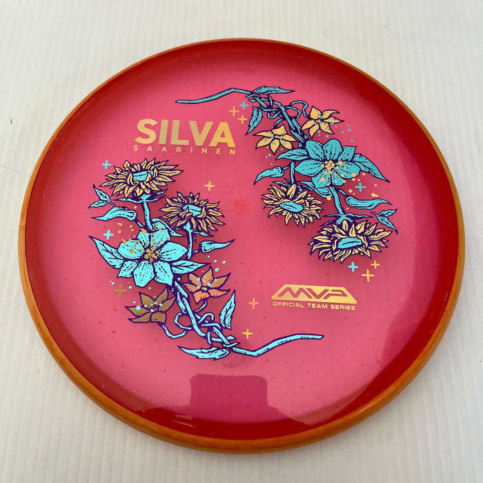 Hot Pink/Swirly Yellowy Orange Rim/172g 40