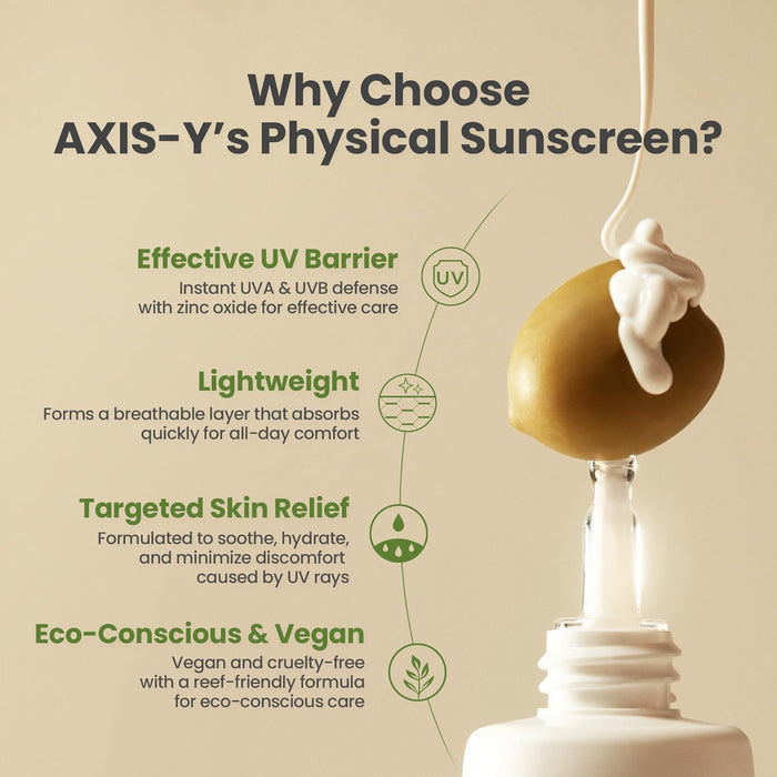AXIS-Y Complete No-Stress Physical Sunscreen SPF50+ PA+++ 50 mL
