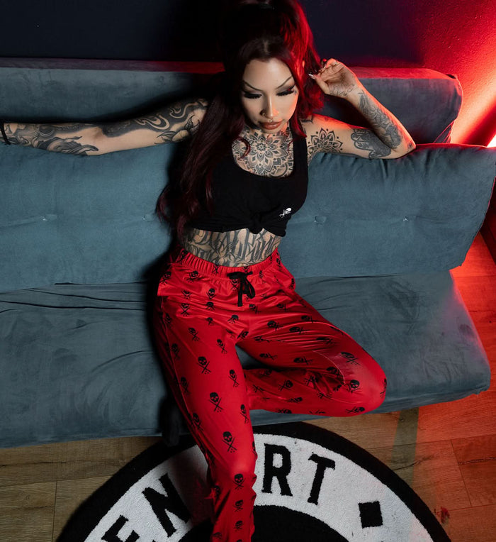RED-BADGE-PJ-PANTS-MOODY - Sullen