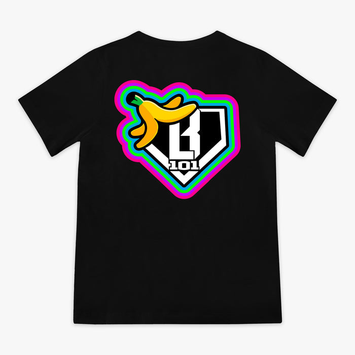 Black Banana Neon youth graphic tee — back view