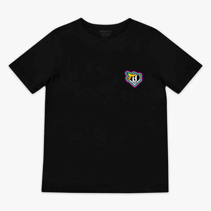 Black Banana Neon youth graphic tee — front view
