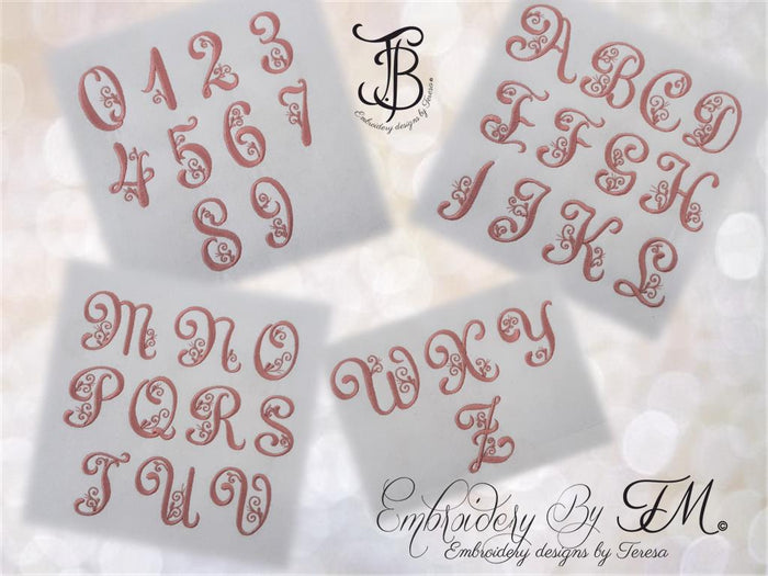 Banner - combination of felt and lace and alphabet/4x4 hoop