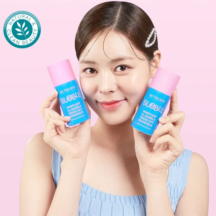 [BE THE SKIN] Heartleaf O2 Bubble Wash Off Mask Pack 50g