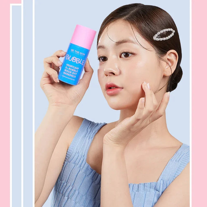 [BE THE SKIN] Heartleaf O2 Bubble Wash Off Mask Pack 50g