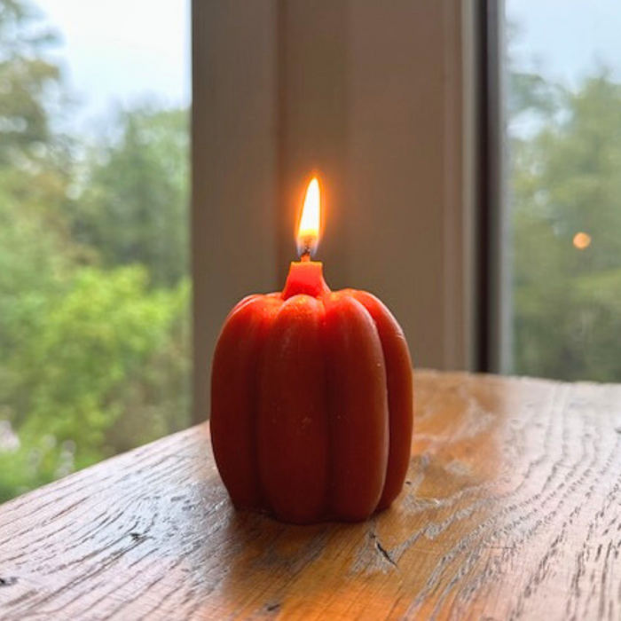 Beeswax Pumpkin Candle