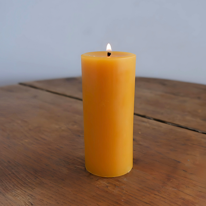 Beeswax Round Pillar Candle