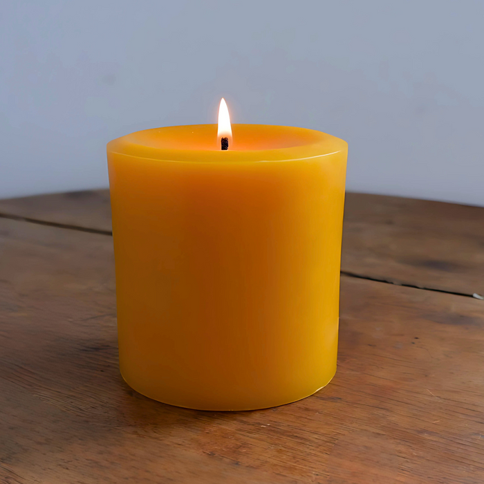 Beeswax Round Pillar Candle