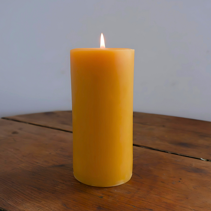 Beeswax Round Pillar Candle