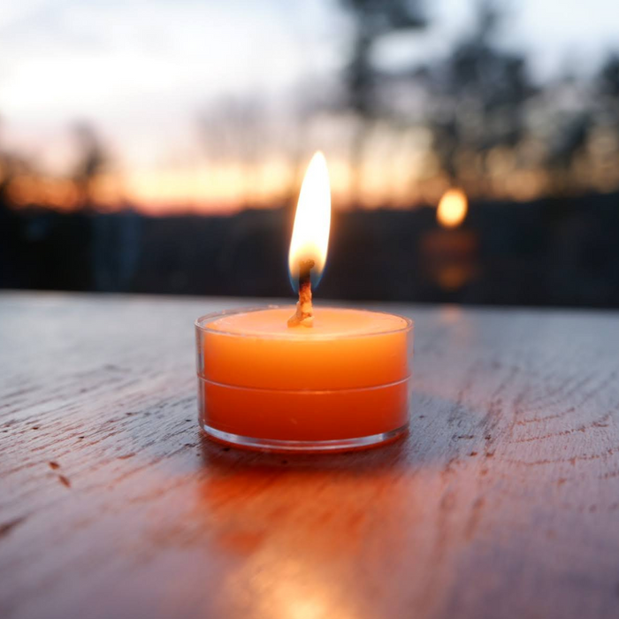 Beeswax Tea Light Candles - 12 Pack
