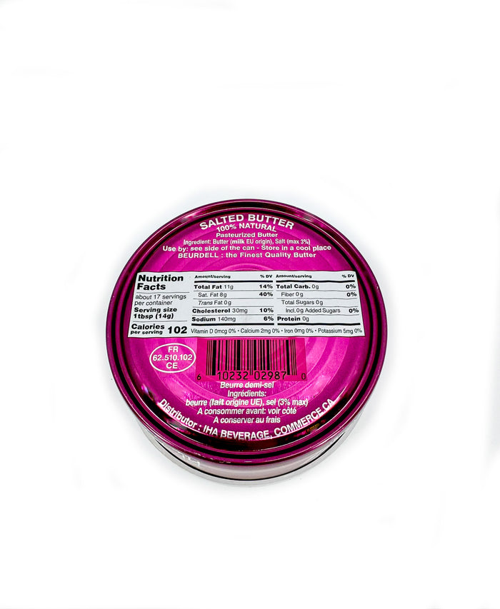 Beurdell French Cultured Butter – 8.8 oz, European-Style