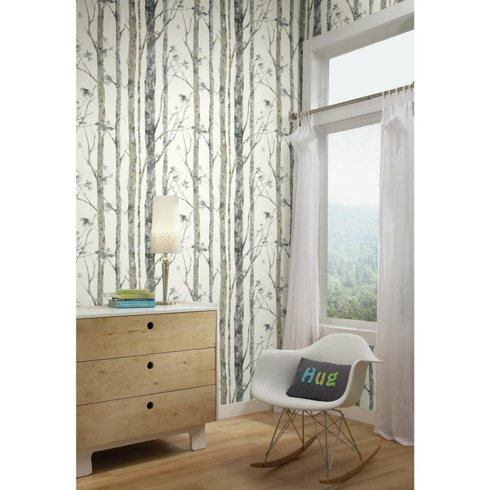Birch Trees Peel And Stick Wallpaper - EonShoppee