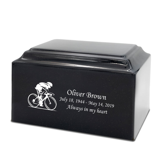 Black Granite Marble Urn - IUCM700