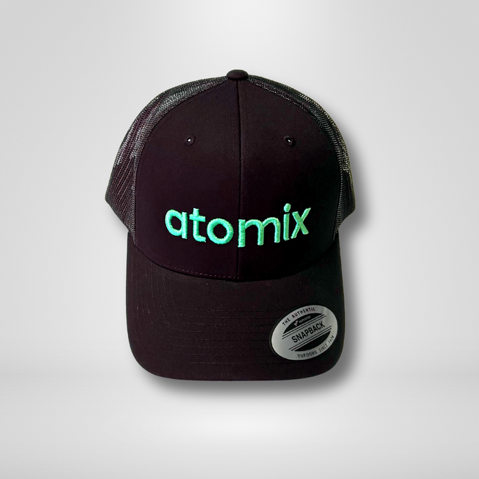 Black Snapback with Green Logo