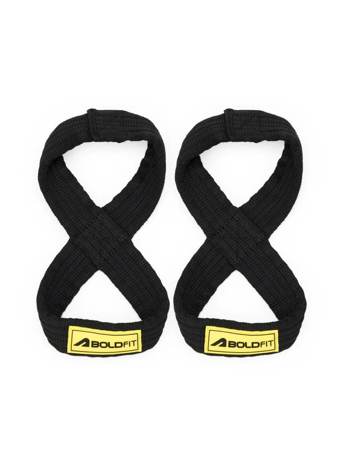 Boldfit Eight Lifting Strap - Black