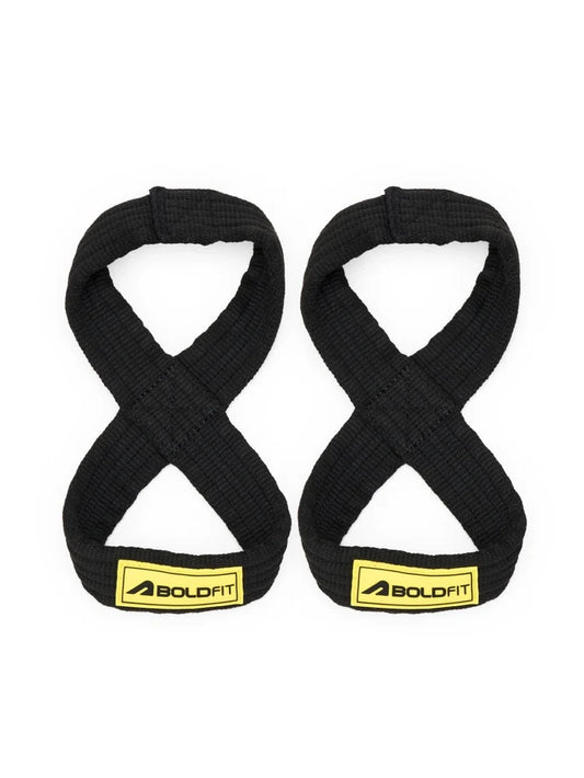 Boldfit Eight Lifting Strap - Black