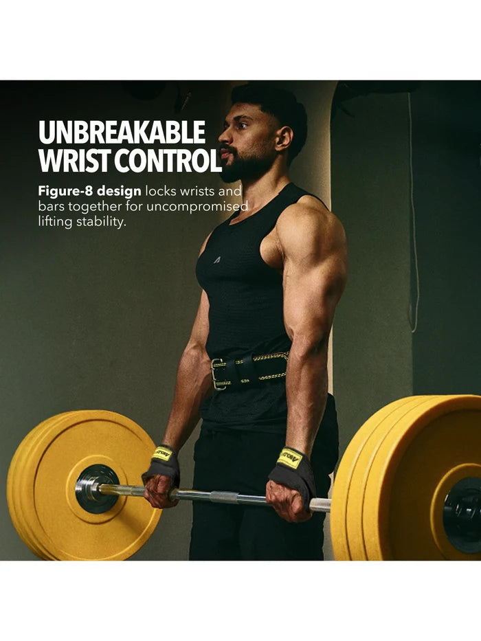 Boldfit Eight Lifting Strap - Black