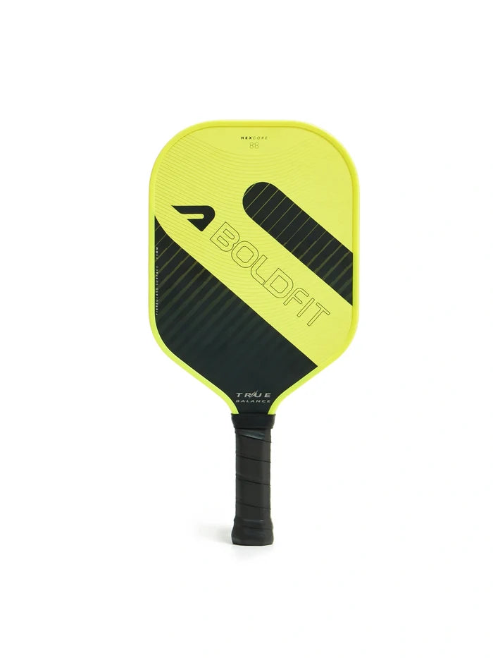 Boldfit Truebalance Pickle Ball Paddle - Yellow/Black