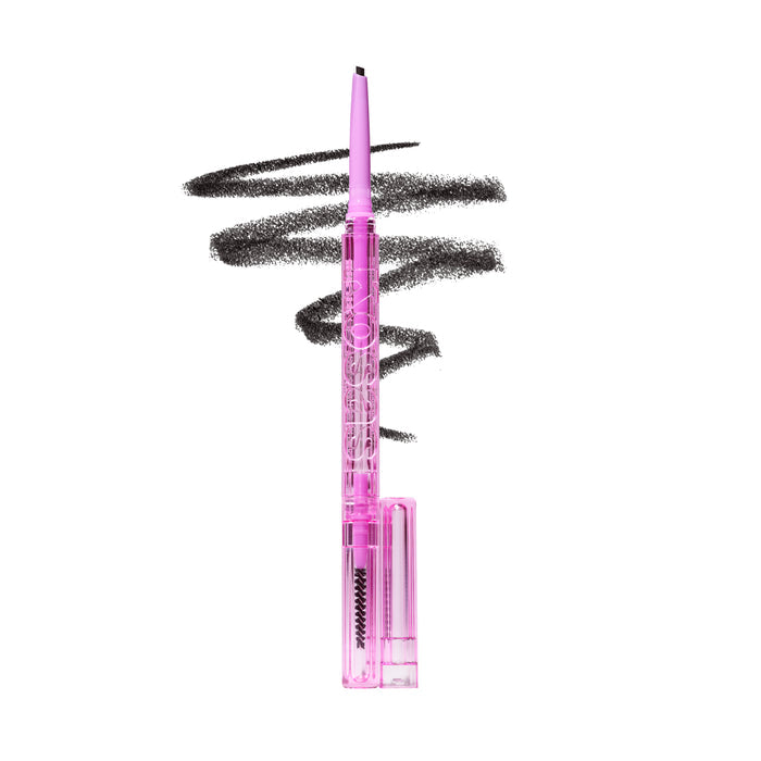 Kosas-Brow Pop Dual-Action Defining Pencil-Makeup-BROWPOPDL_BLACK_SMUDGE-The Detox Market | Black