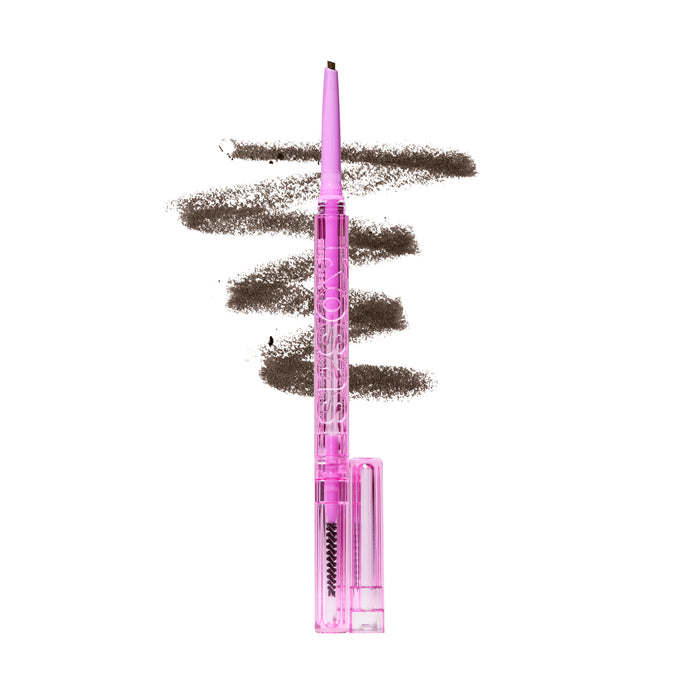 Kosas-Brow Pop Dual-Action Defining Pencil-Makeup-BROWPOPDL_DARKBROWN_SMUDGE-The Detox Market | Dark Brown - Rich dark brown