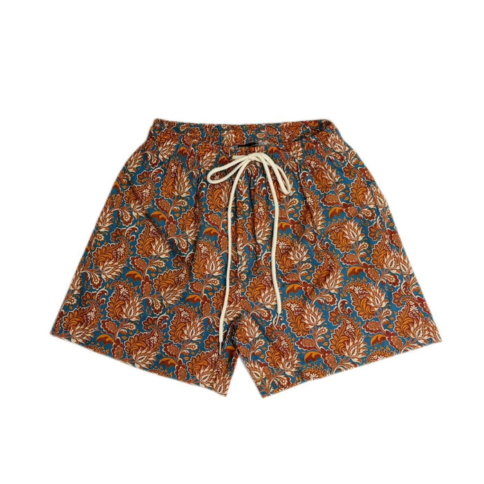 Brown Leaves Shorts