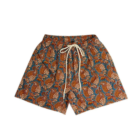 Brown Leaves Shorts