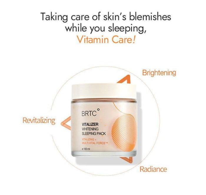 [BRTC] Vitalizer Whitening Sleeping Pack 100ml - Ballagrio