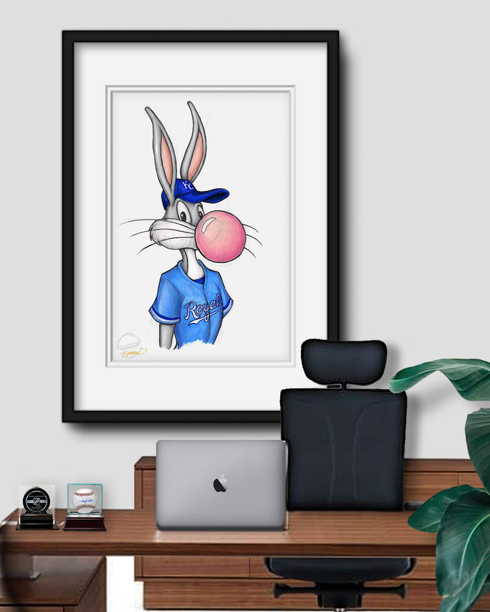 Bubblegum Bugs x MLB Royals Limited Edition Art Print