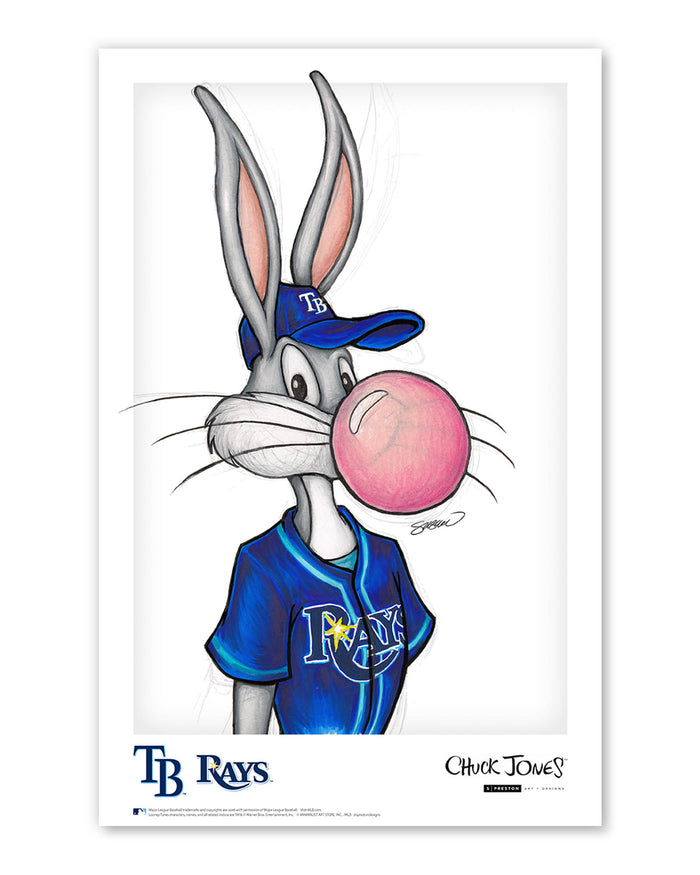 Bubblegum Bugs x MLB Tampa Bay Rays Art Print