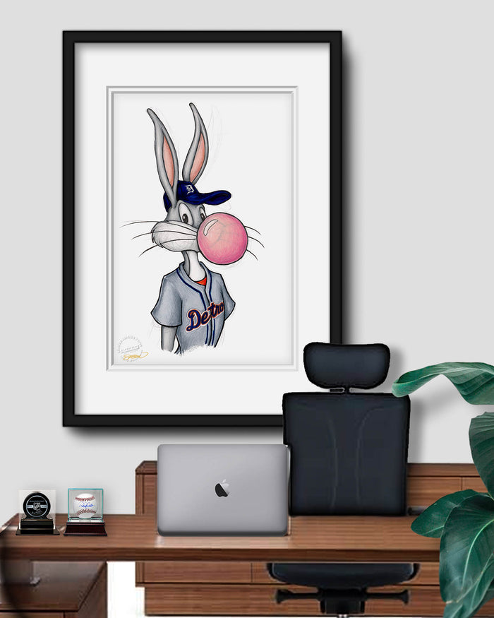 Bubblegum Bugs x MLB Tigers Limited Edition Art Print