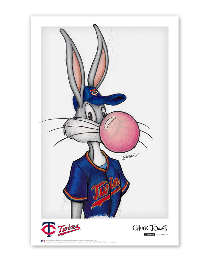 Bubblegum Bugs x MLB Twins Limited Edition Art Print