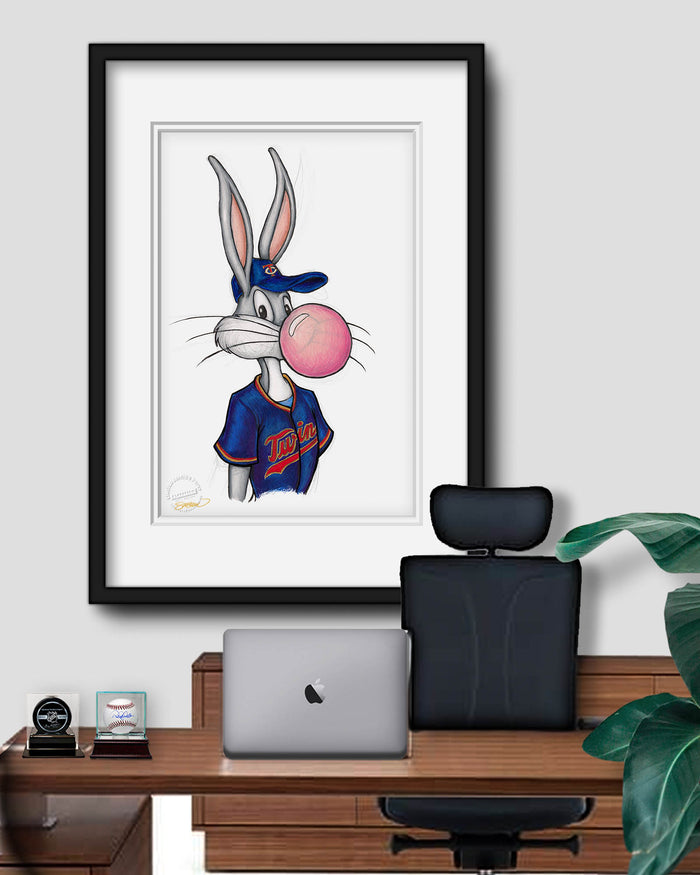 Bubblegum Bugs x MLB Twins Limited Edition Art Print