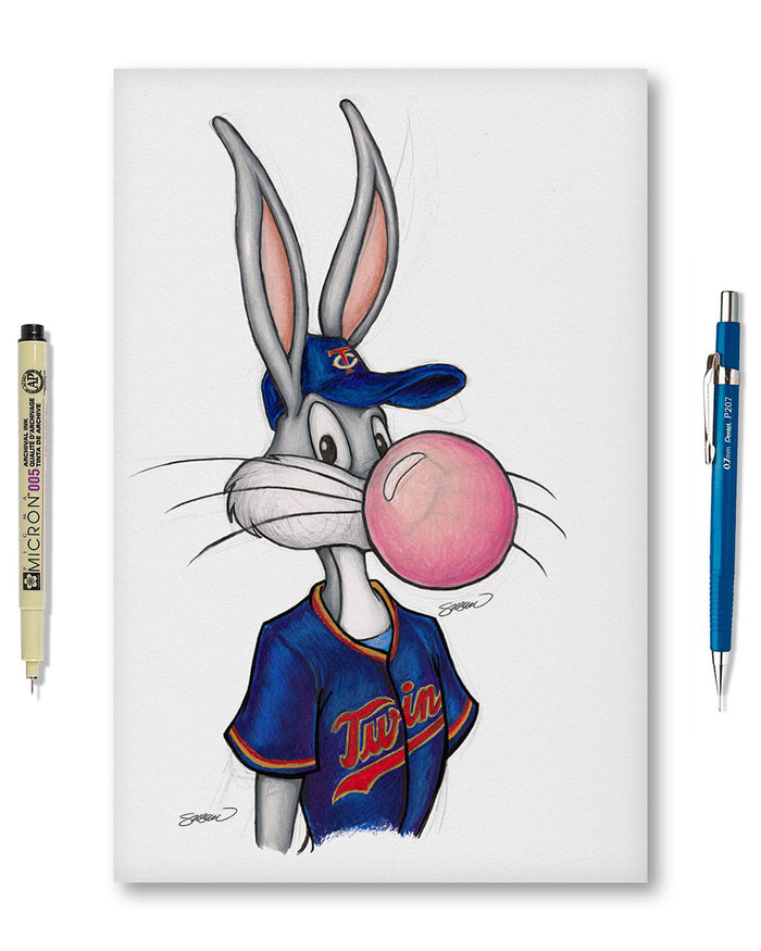 Bubblegum Bugs x MLB Twins Limited Edition Art Print