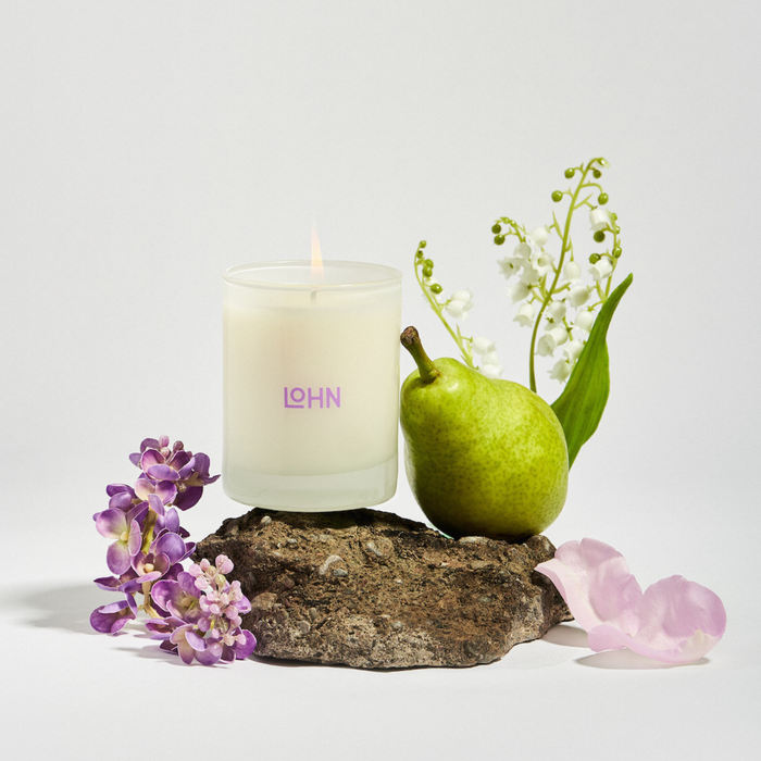 Lohn-Bud Candle - Lilac & Pear-Home-LOHNBUDCandleScentNotesSquare-The Detox Market |