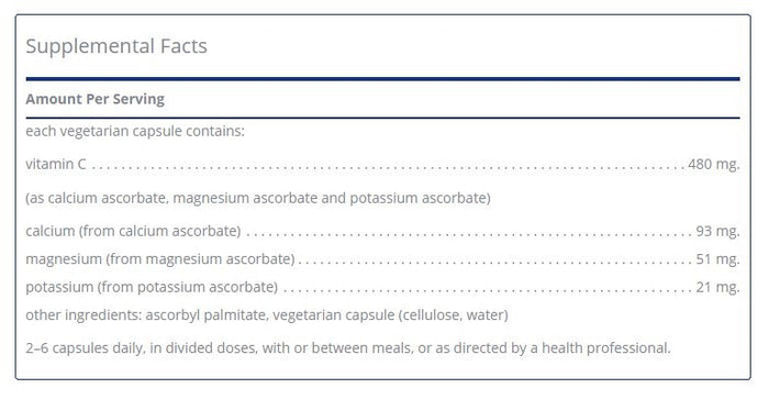 Buffered Ascorbic Acid 90 capsules by Pure Encapsulations
