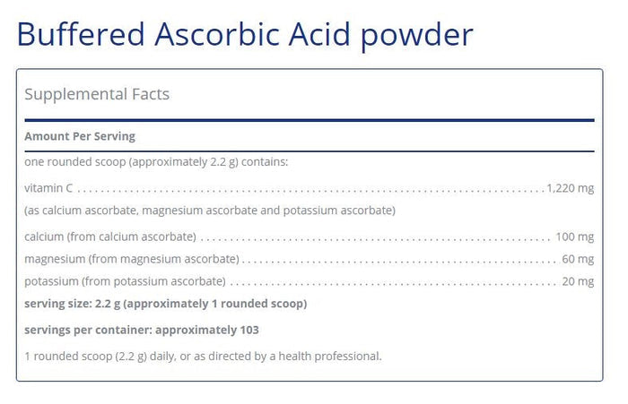 Buffered Ascorbic Acid powder by Pure Encapsulations