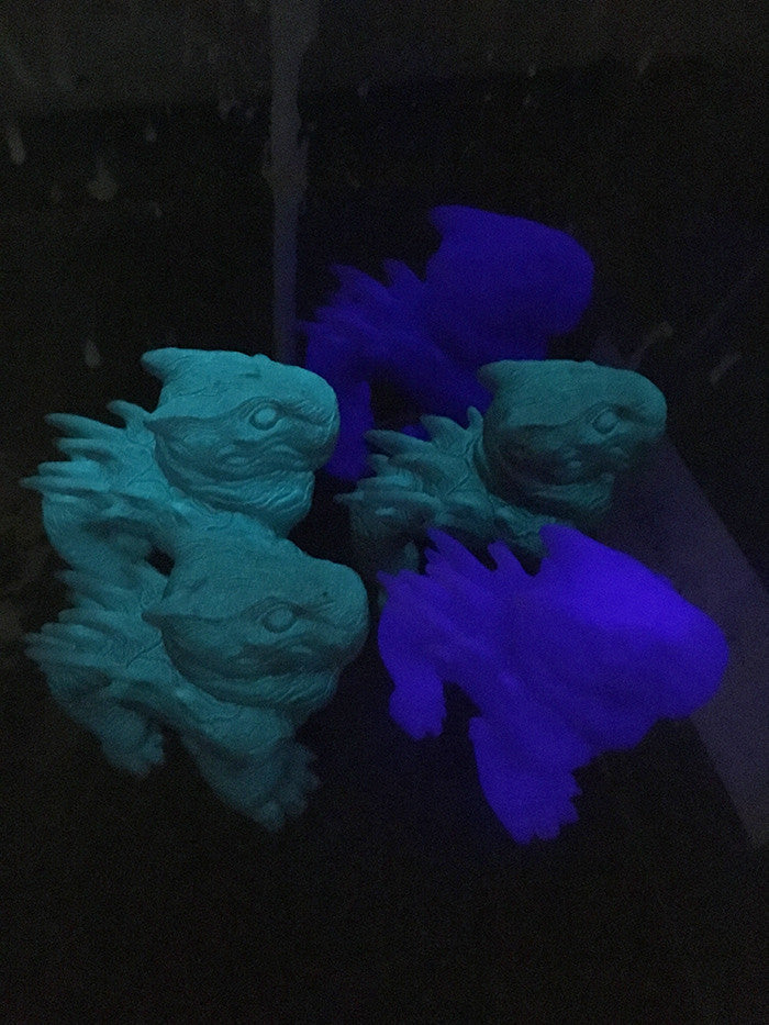 BULLNOG- CAST URETHANE BLANK FIGURE- GLOW IN THE DARK