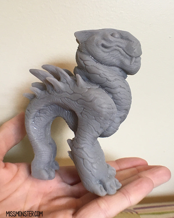 BULLNOG- CAST URETHANE BLANK FIGURE- GREY