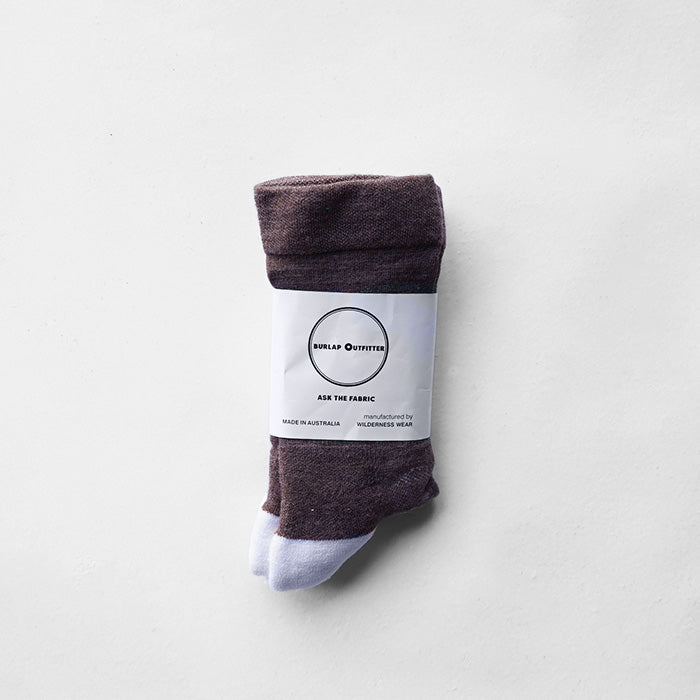 BURLAP OUTFITTER × WILWILDERNESS WEAR　COLOR BLOCK MERINO SOCKS