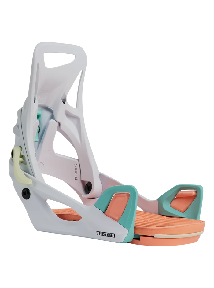 Product image of Kids' Burton Step On® Smalls Re:Flex Snowboard Bindings[Variant:White / Multi]