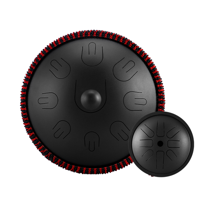 Buy One Get One Free - Hluru 14" 9 Notes Mini Handpan and 6" 8 Notes High Pitch Extension Tongue Drum