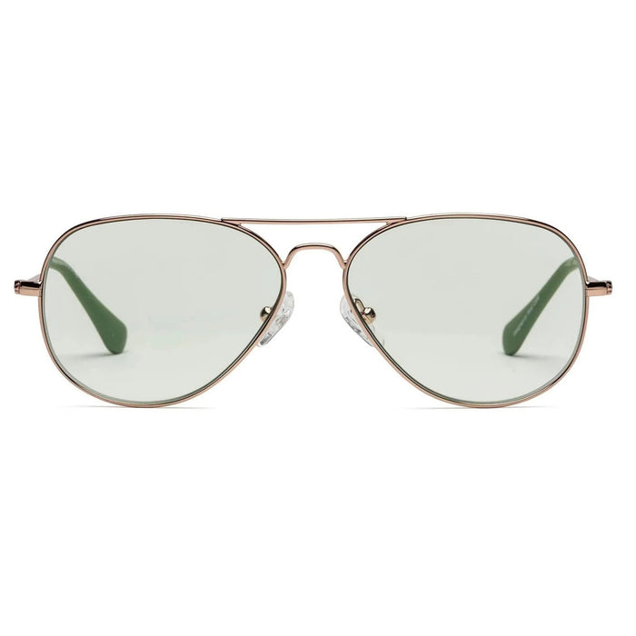 Caddis - Mabuhay - Rose Gold - Green - Reading Glasses - Readers - Aviator
